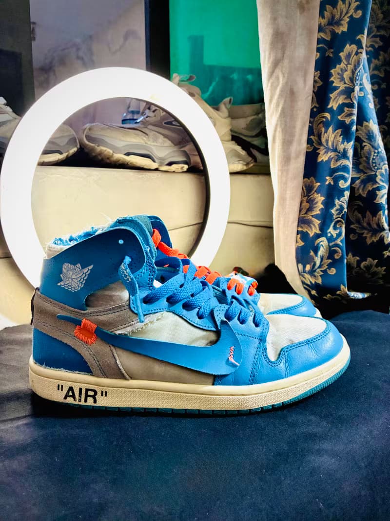 Jordan 1 high retro x off white UNC