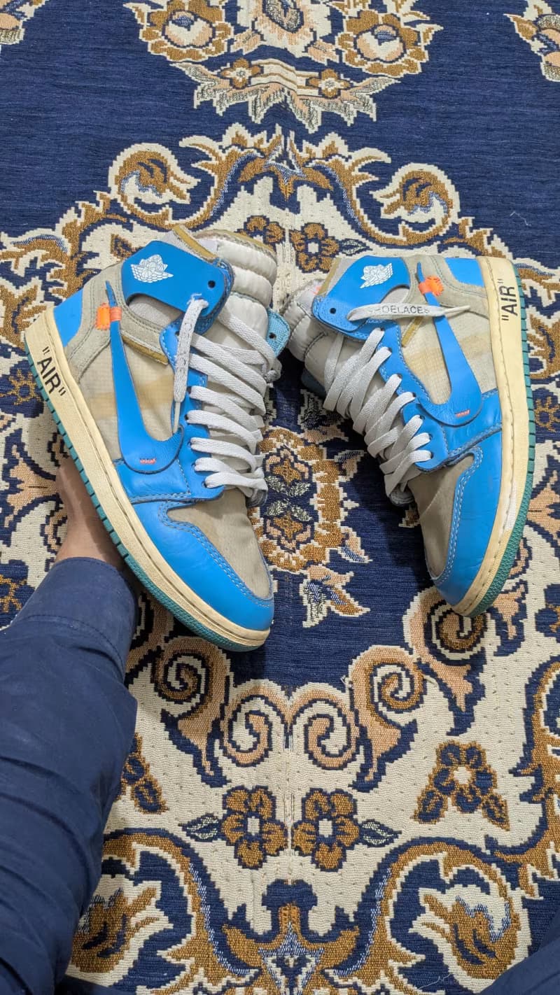Jordan 1 retro high x off white UNC